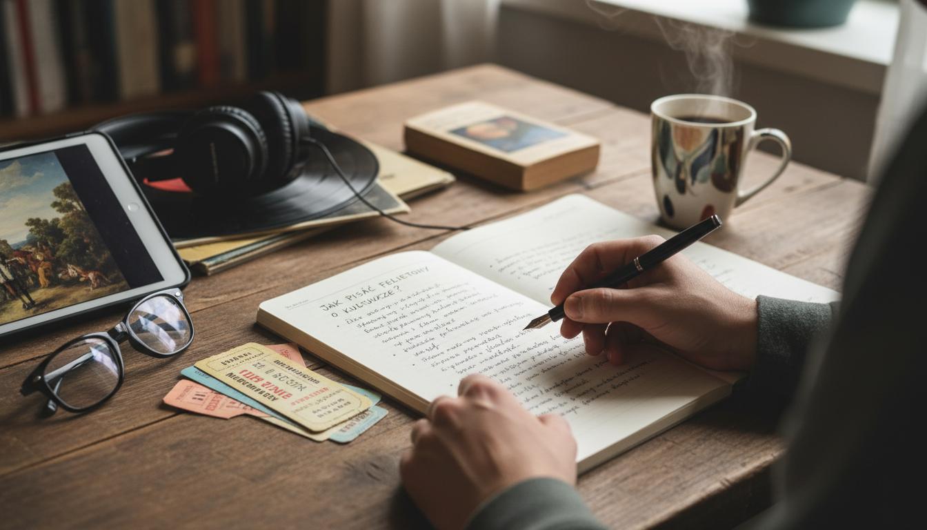 Jak pisać felietony o kulturze: praktyczny przewodnik dla początkujących