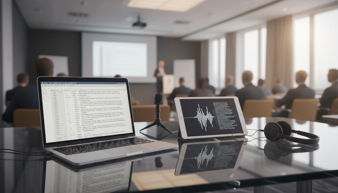Jak przekształcić nagranie konferencji w tekst: praktyczny przewodnik