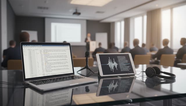 Jak przekształcić nagranie konferencji w tekst: praktyczny przewodnik