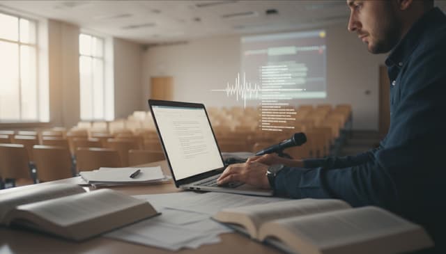 Jak stworzyć transkrypcję wykładu: praktyczny przewodnik