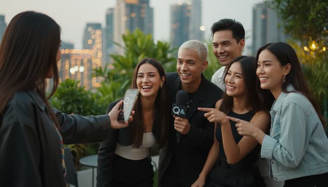 Jak zadawać pytania gwiazdom internetu: praktyczny przewodnik