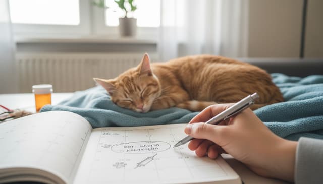 Jak zaplanować wizytę kontrolną kota: praktyczny przewodnik
