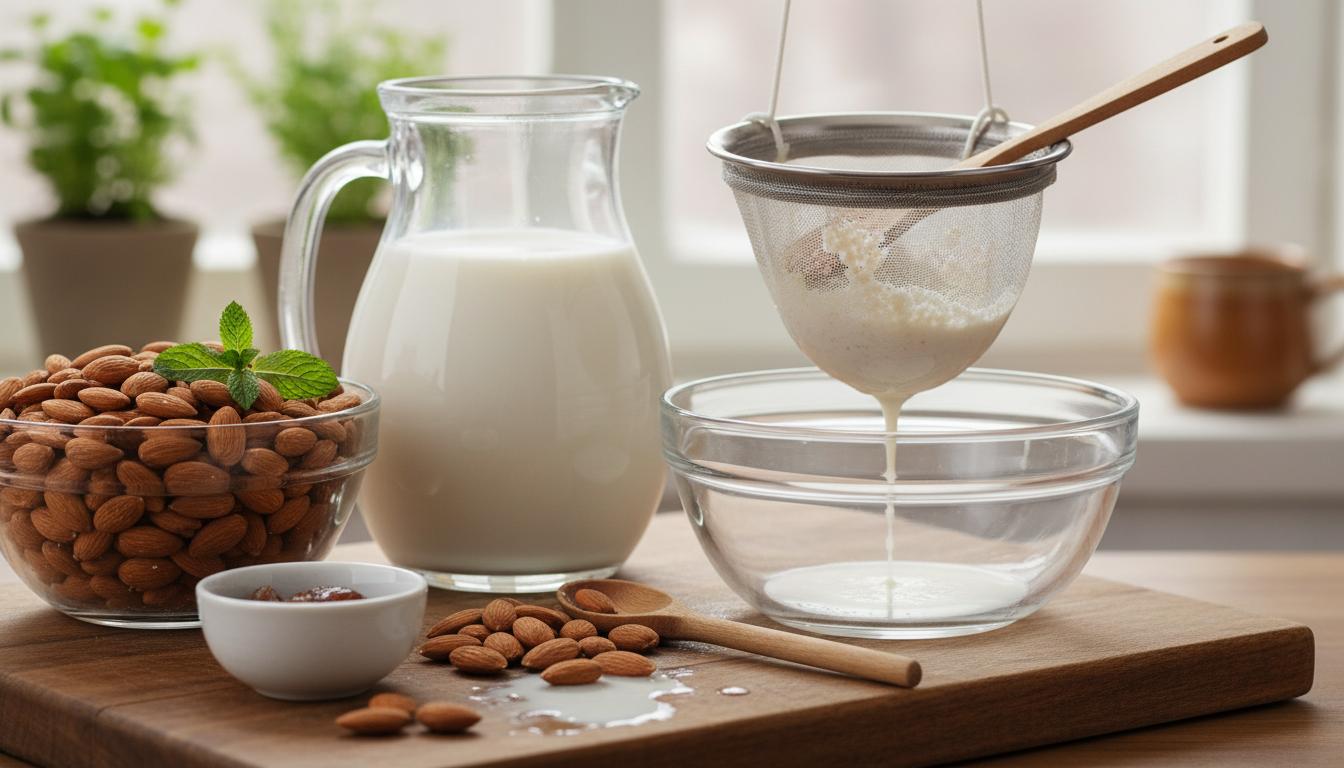 Jak zrobić domowe mleko migdałowe: praktyczny przewodnik krok po kroku