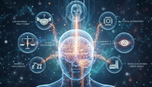 Najważniejsze filozoficzne pytania o sztuczną inteligencję w inteligencja.ai