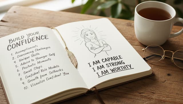 Journaling prompts for building confidence: practical exercises to try