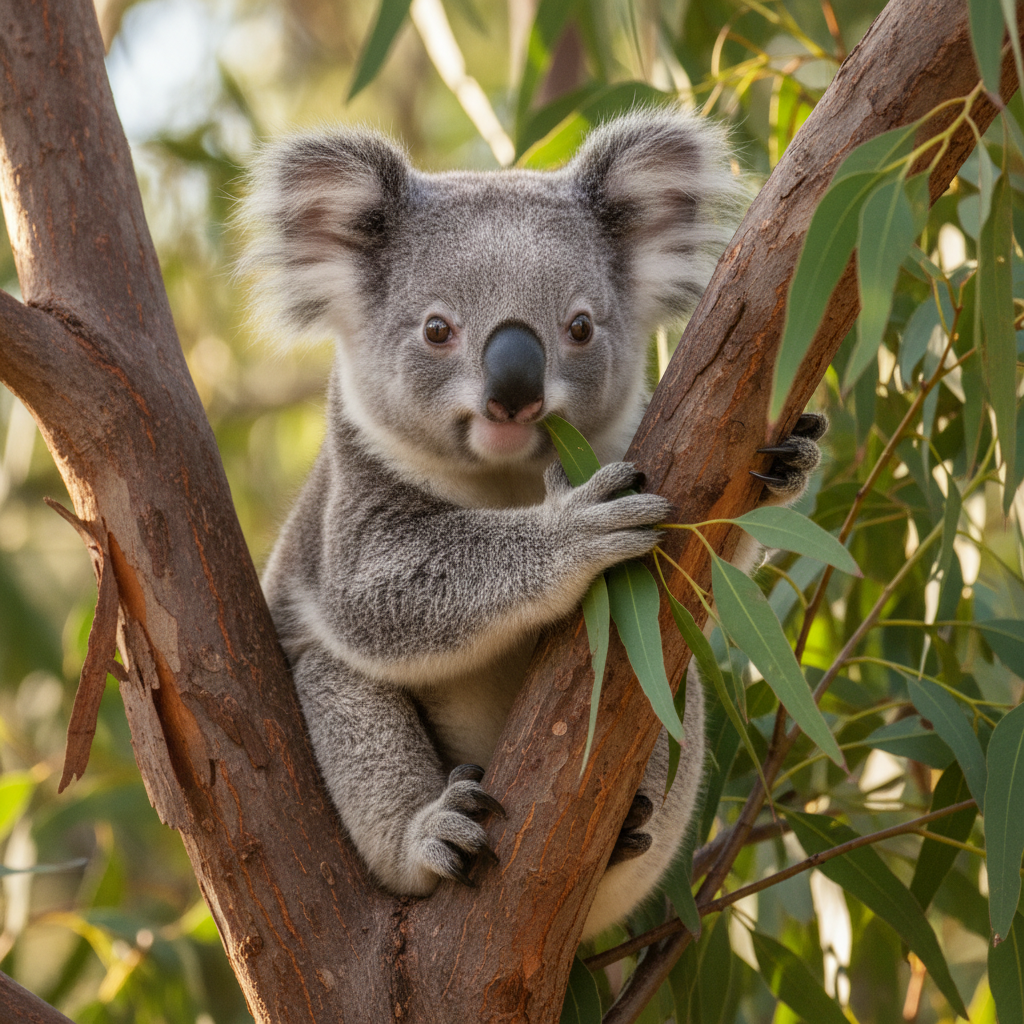 Koala na drzewie
