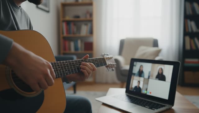 Korepetycje gitara online: jak skutecznie uczyć się zdalnie