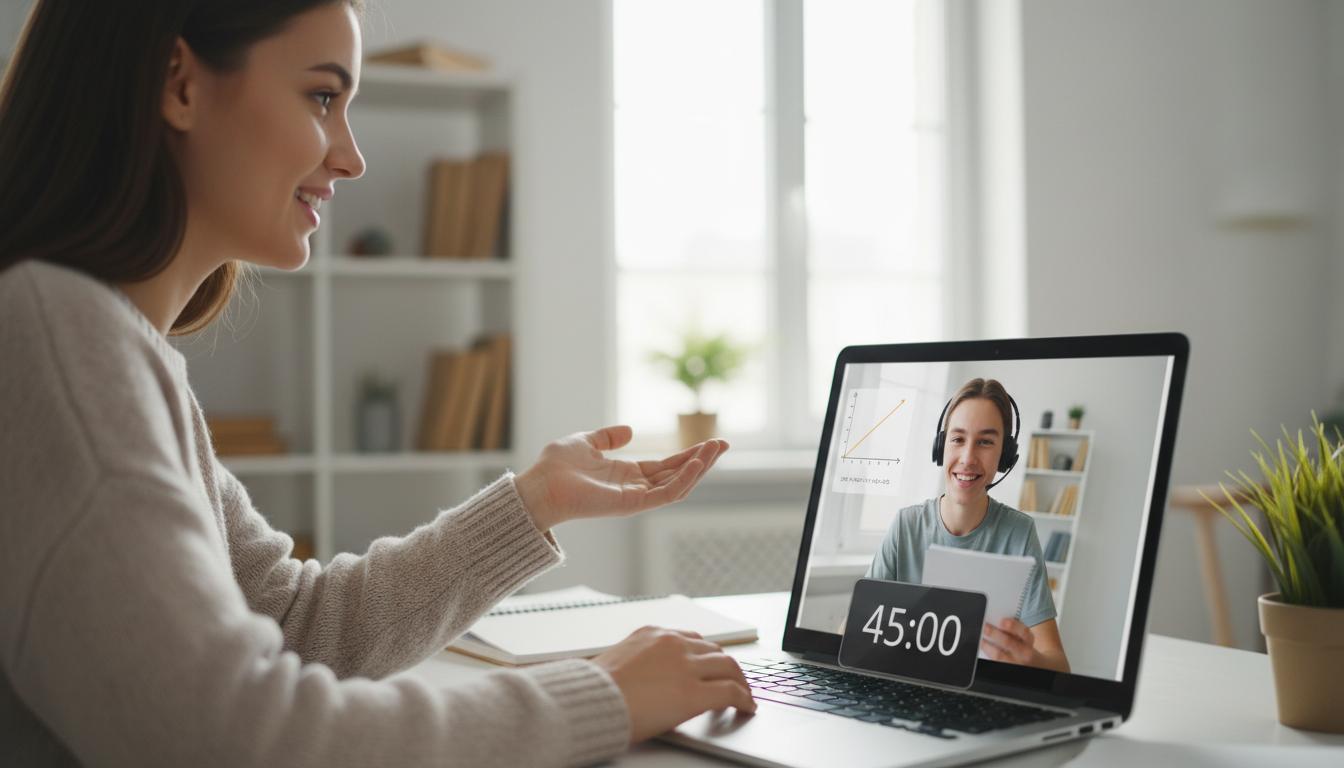Korepetycje online 45 minut: efektywna nauka w krótkim czasie