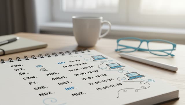 Korepetycje online: jak skutecznie zaplanować harmonogram nauki