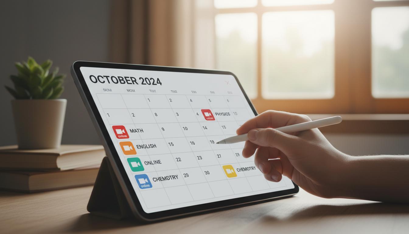 Korepetycje online: jak efektywnie korzystać z kalendarza zajęć
