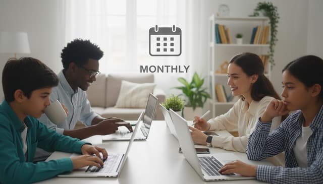 Korepetycje online miesięczne: jak skutecznie zaplanować naukę