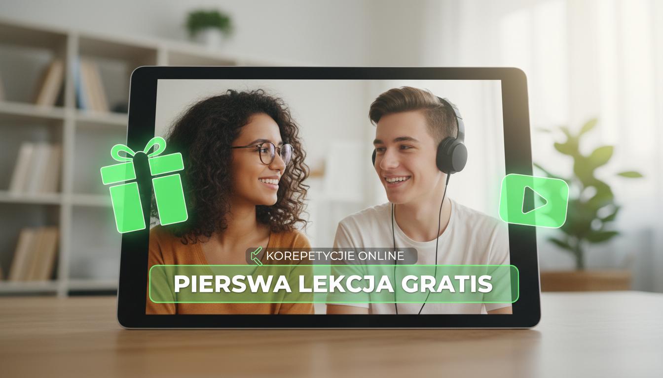 Korepetycje online: pierwsza lekcja gratis dla nowych uczniów