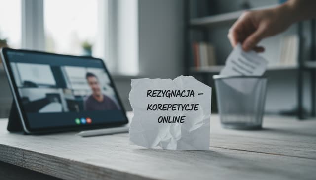 Korepetycje online: jak skutecznie zrezygnować z zajęć?