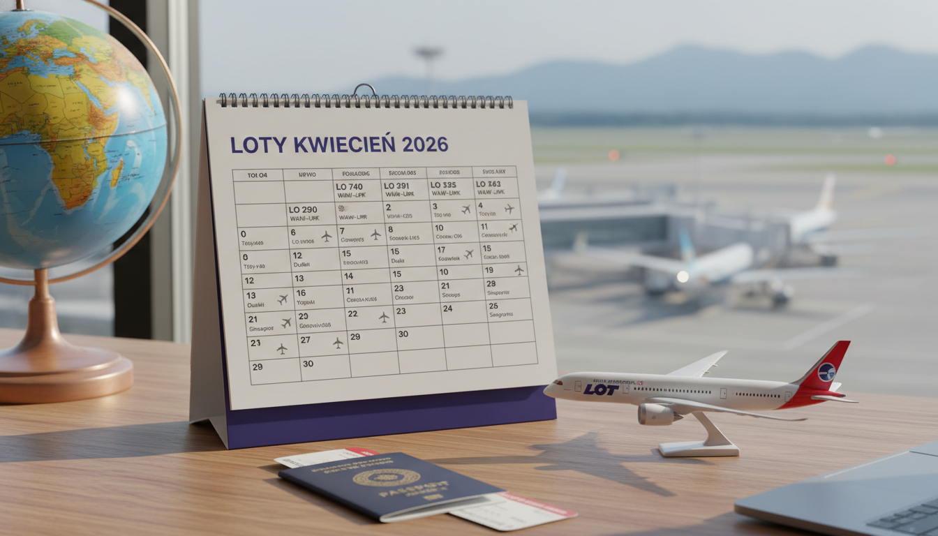 Loty kwiecień 2026 to chaos cenowy. Dane i AI pokazują, kiedy kupić
