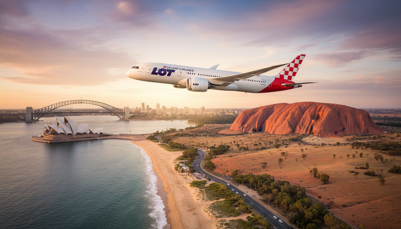 Loty Polska Australia 2026 – realne ceny, czas i linie warte gry