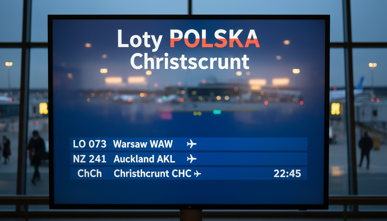 Loty Polska Christchurch 2026 – najlepsze trasy bez tanich pułapek