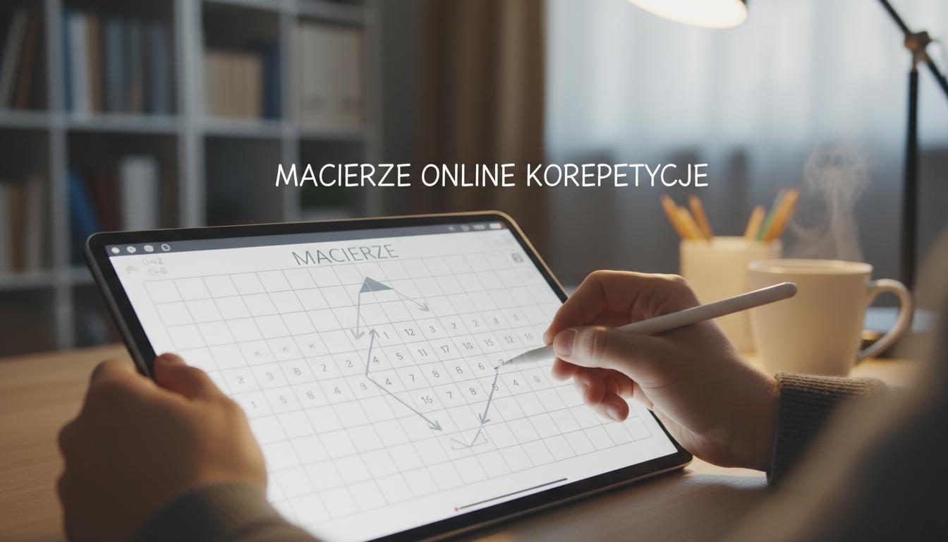 Macierze online korepetycje: praktyczny przewodnik dla uczniów
