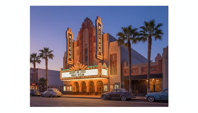Exploring the charm of movie art deco theaters through history