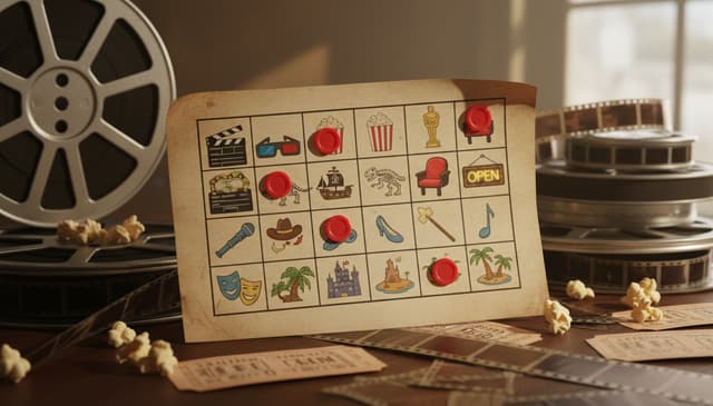 How to play movie bingo for more fun during film nights