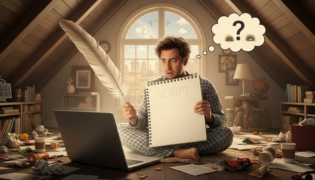 How movie blank page comedy explores creativity and humor