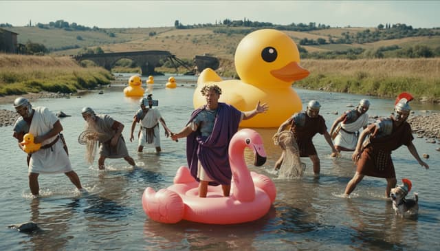 Exploring the comedy of movie crossing Rubicon: a fresh perspective