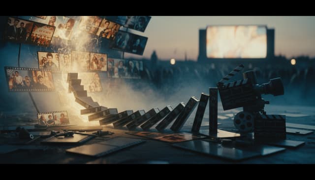 Exploring the movie domino effect: how films influence each other