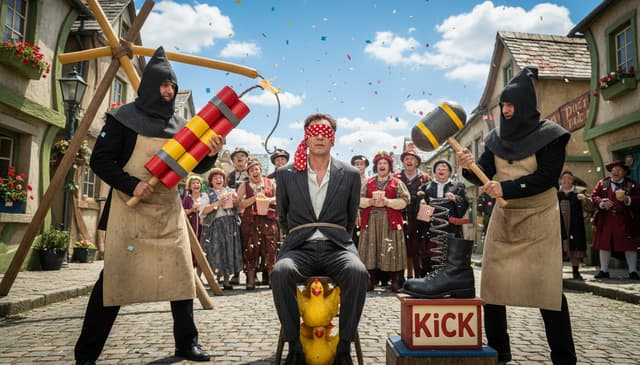 How comedy movies portray movie execution scenes realistically