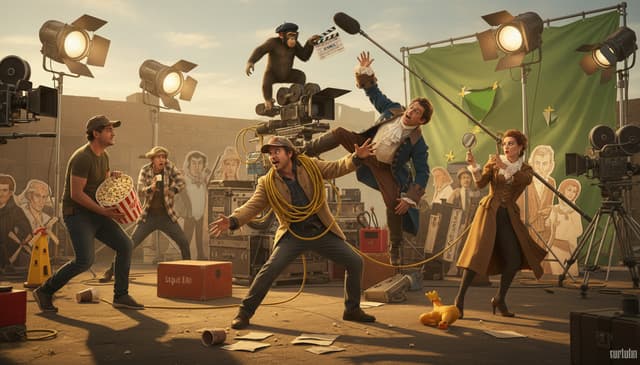 How movie making turns a long story into comedy magic