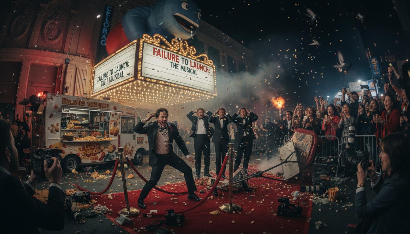 How a Movie Opening Night Disaster Comedy Turns Chaos Into Laughs