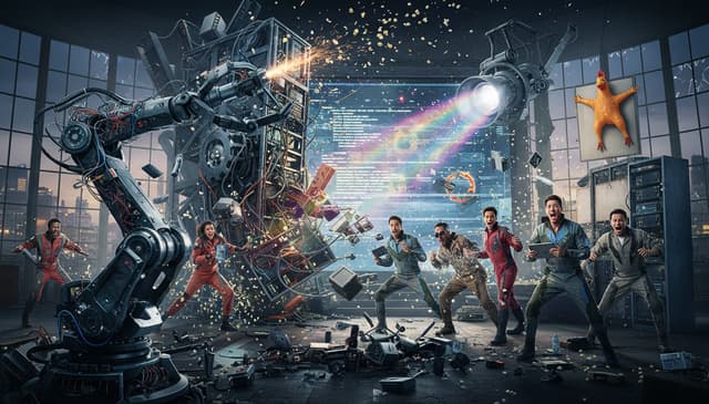 How movie tech disaster comedy blends humor with high-stakes chaos