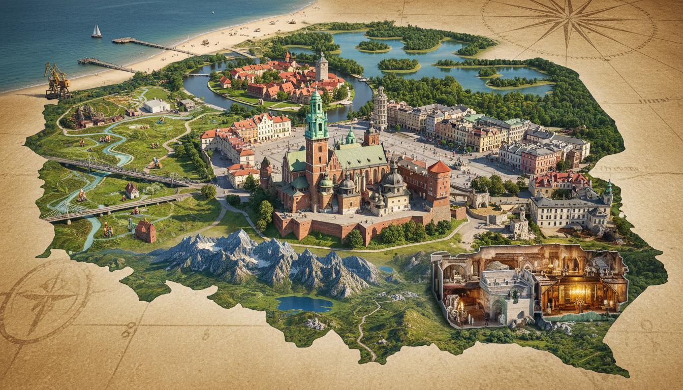 Najciekawsze miejsca na mapie turystycznej Polski: przewodnik 2024