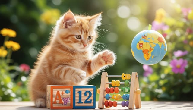 Nauka przez zabawę z kotkiem: jak łączyć edukację i radość