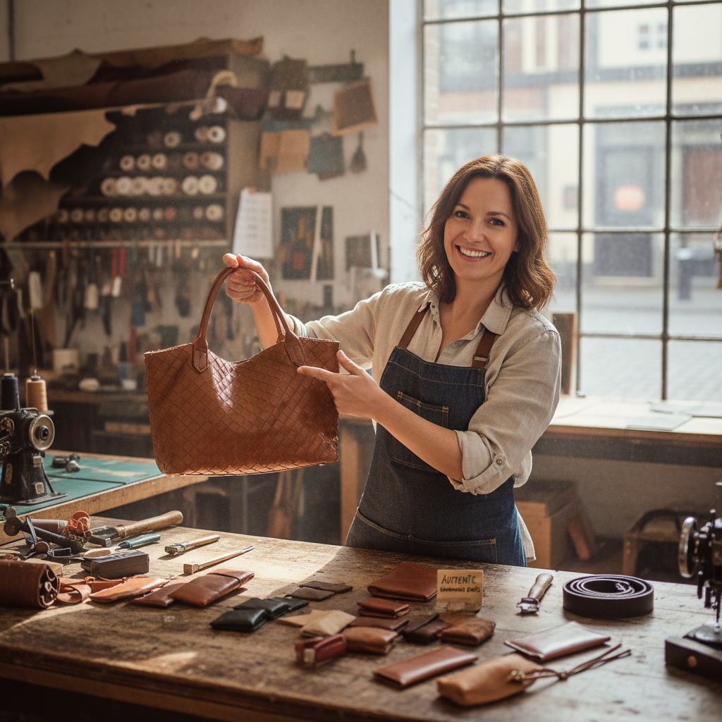 Autentyczność w marketingu sklepu online – właścicielka sklepu prezentuje produkty podczas warsztatów online