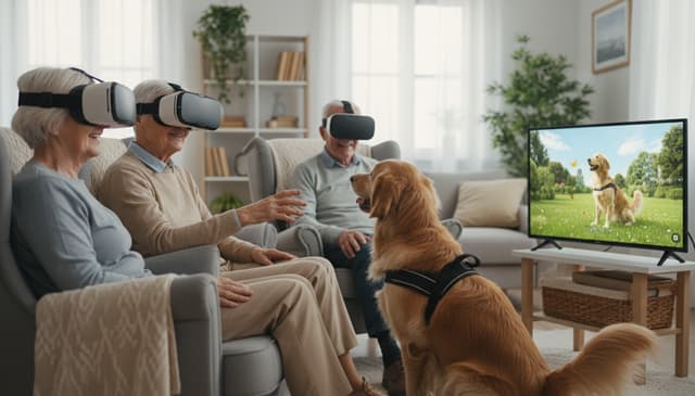 Pies symulator terapii dla seniorów online: jak wspiera codzienną opiekę