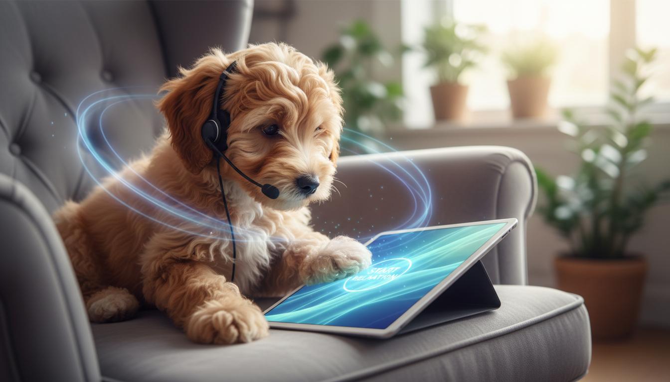 Piesek online dla zestresowanych: jak wirtualny towarzysz pomaga w relaksie