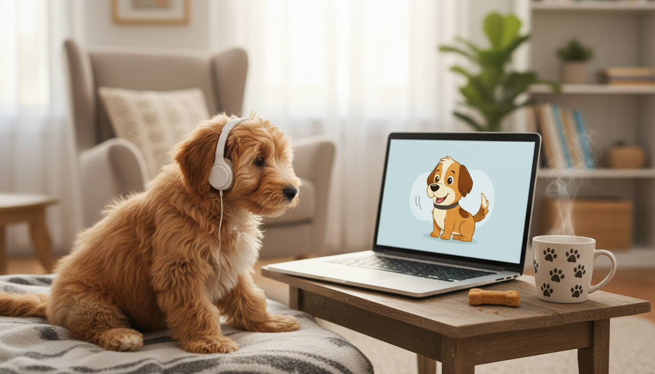 Piesek online który dotrzymuje towarzystwa, gdy nikt nie odbiera