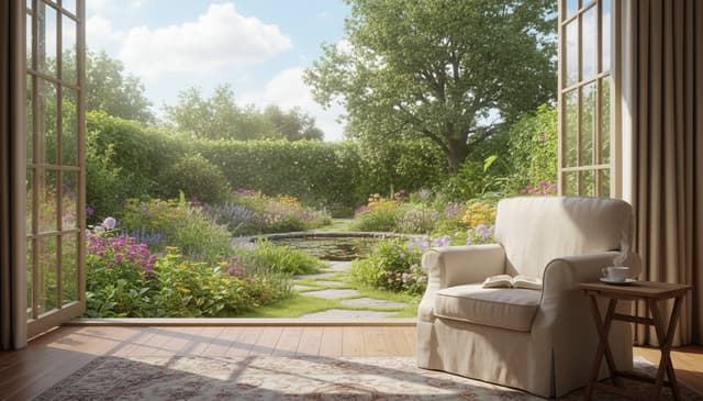 Pokój z widokiem na ogród: komfort i relaks w hotelu