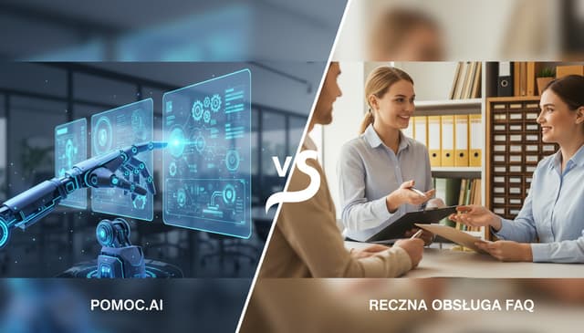 Pomoc.ai vs ręczna obsługa FAQ: porównanie efektywności i korzyści