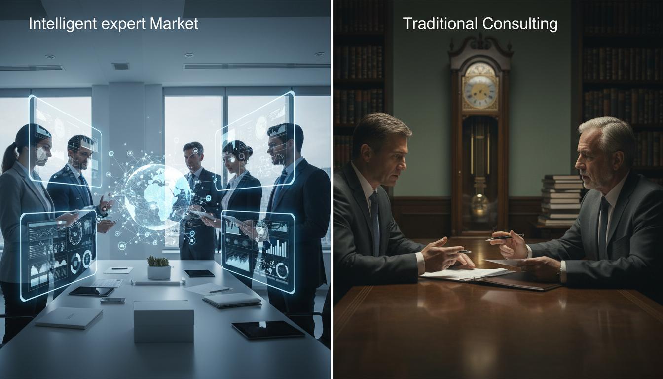 Porównanie inteligentny rynek ekspertów vs tradycyjny konsulting w praktyce
