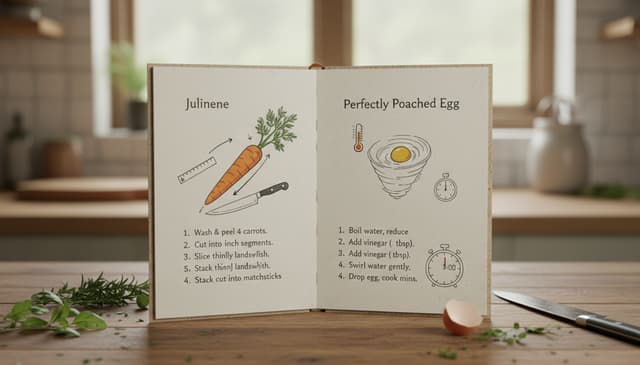 Precyzyjne instrukcje zamiast filmów kulinarnych: praktyczny przewodnik