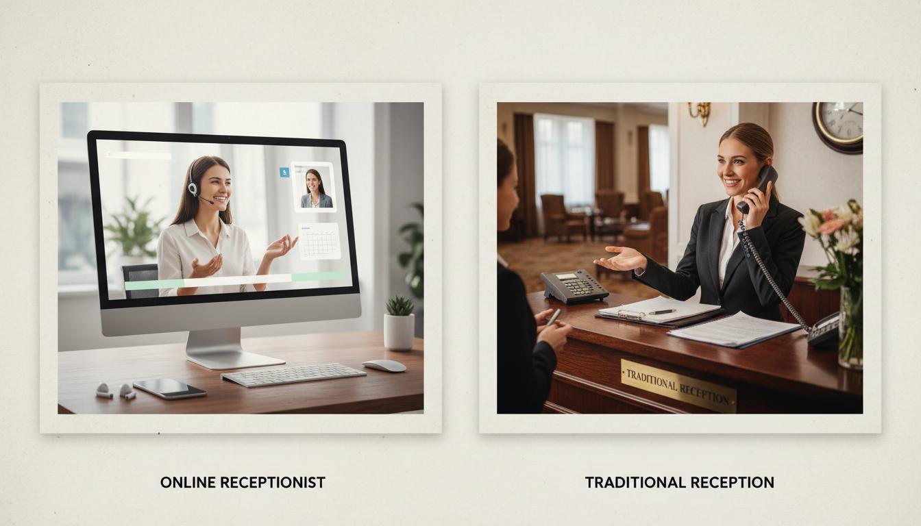 Recepcjonistka online vs tradycyjna recepcja: porównanie rozwiązań