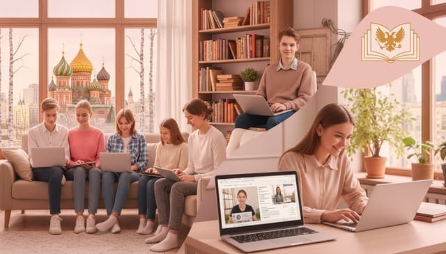 Rosyjski liceum online: jak efektywnie uczyć się języka zdalnie