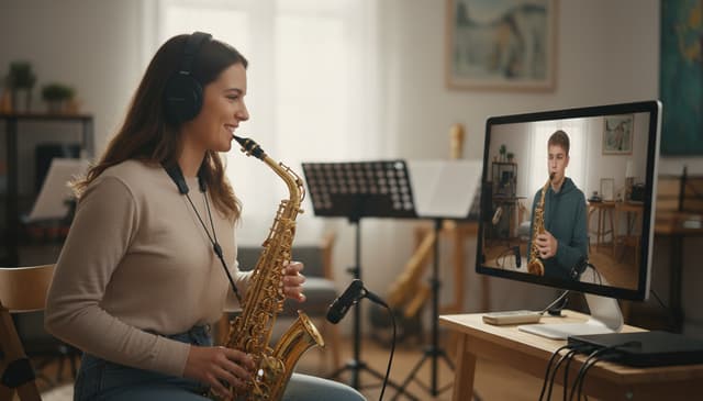 Saksofon online korepetycje: jak zacząć naukę na odległość