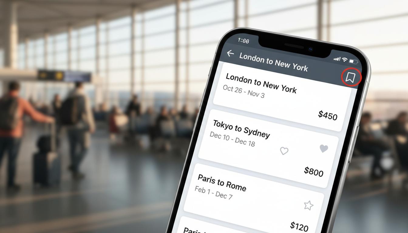How to Save Preferred Flight Searches for Easier Booking on Futureflights.ai