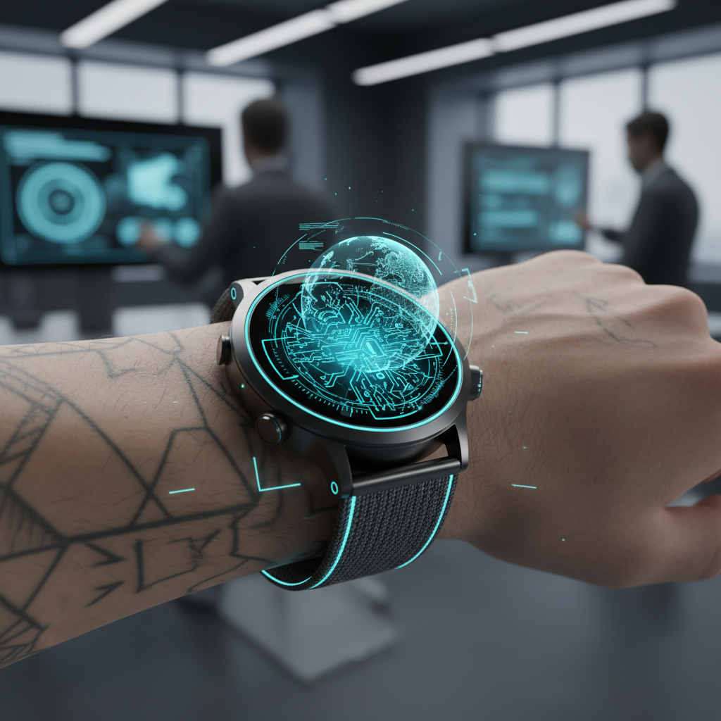 Smartwatch na nadgarstku