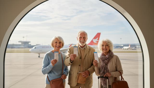 Tanie loty seniorzy: 21 trików, które tną koszt bez stresu