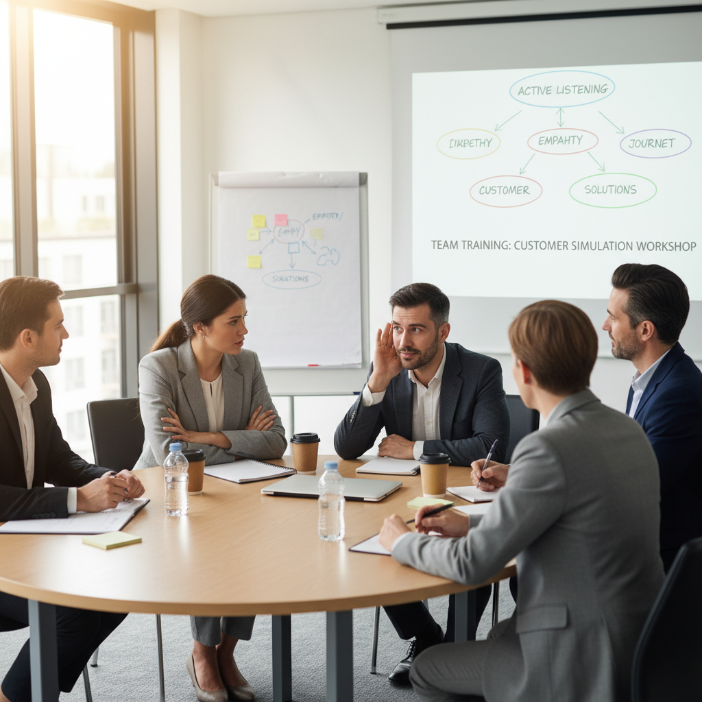 Szkolenie zespołu z aktywnego słuchania i empatii, symulacja rozmów z klientami