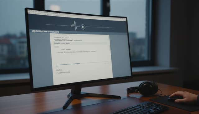 Transkrypcja nagrań sądowych online: praktyczny przewodnik dla profesjonalistów