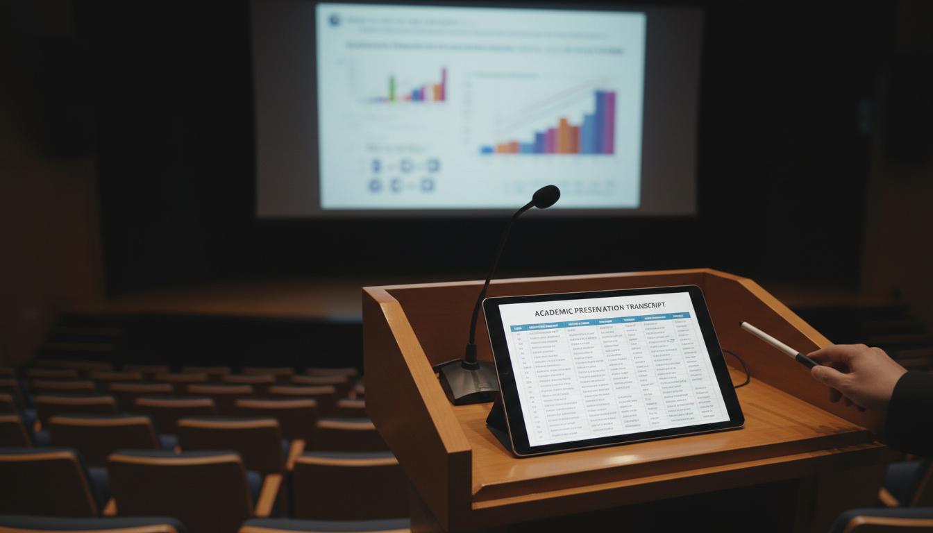 Transkrypcja prezentacji akademickiej: praktyczny przewodnik dla studentów