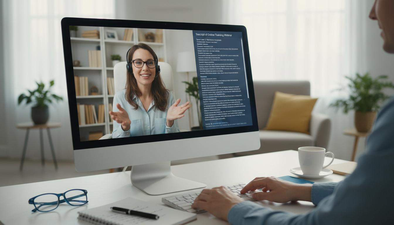 Transkrypcja webinarów szkoleniowych online: praktyczny przewodnik